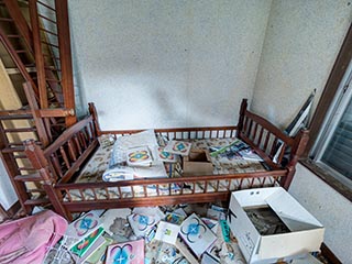 Abandoned bedroom, Kanagawa Prefecture, Japan