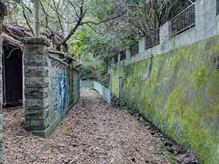 Laneway in abandoned neighbourhood