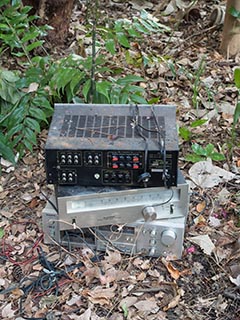 Abandoned stereo system