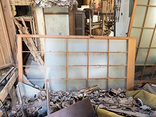 Collapsing house, Kanagawa Prefecture, Japan