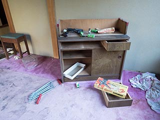 Abandoned bedroom, Kanagawa Prefecture, Japan
