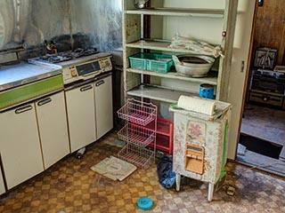Abandoned kitchen, Kanagawa Prefecture, Japan