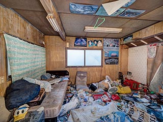 Abandoned bedroom, Kanagawa Prefecture, Japan