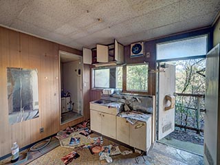 Abandoned kitchen, Kanagawa Prefecture, Japan