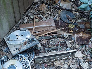 Abandoned stereo system