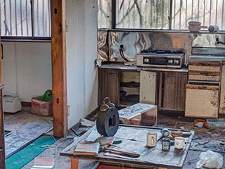Abandoned kitchen, Kanagawa Prefecture, Japan