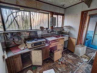 Abandoned kitchen, Kanagawa Prefecture, Japan