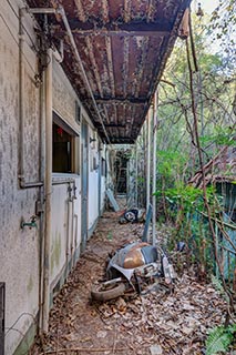 Abandoned apartment building, Kanagawa Prefecture, Japan