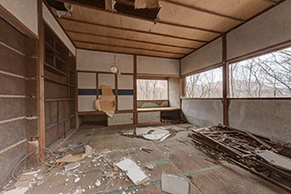 Abandoned Japanese Restaurant Interior