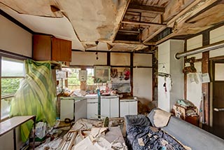 Abandoned Hokkaido Farmhouse Kitchen