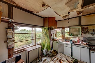 Abandoned Hokkaido Farmhouse Kitchen