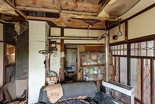 Abandoned Hokkaido Farmhouse Kitchen