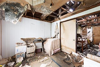 Decaying Upstairs Rooms in Abandoned Hokkaido Farmhouse