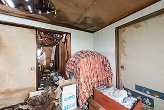 Decaying Upstairs Rooms in Abandoned Hokkaido Farmhouse