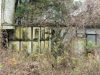 Water tanks behind Hotel Bluebird