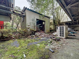 Boiler shed of Hotel Bluebird