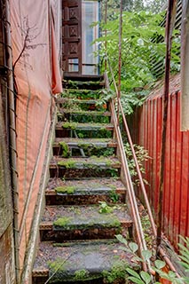 Abandoned Love Hotel Cosmo Capsule Room Stairs