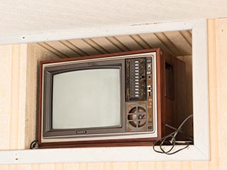 TV set in Hotel Gaia