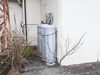 Gas bottles at Hotel Gaia