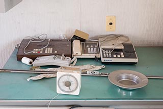 Communication equipment in office of Hotel Gaia