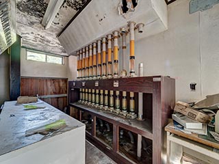 Pneumatic tube system at Hotel Gaia