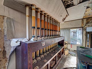 Pneumatic tube system at Hotel Gaia