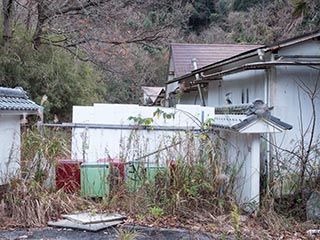 Rear exit of Hotel Gaia