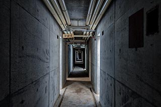 Tunnel below Hotel Gaia