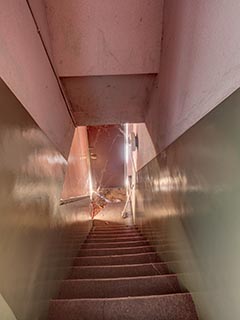 Staircase to guest room in Hotel New Royal