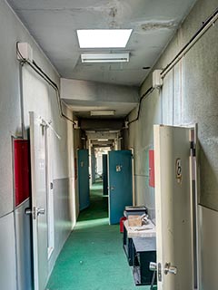 Staff corridor in Hotel New Royal