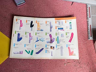 Adult toy catalog in Hotel Penguin Village