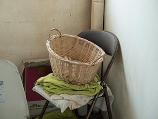 Basket in manager's house of Hotel Penguin Village