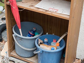 Cleaning supplies in Hotel Penguin Village