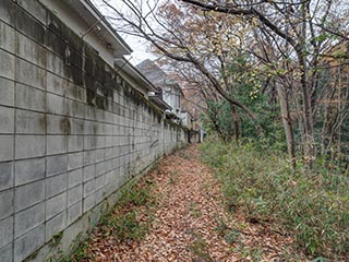 Side wall of Hotel Queen