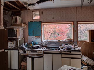 Kitchen of abandoned house