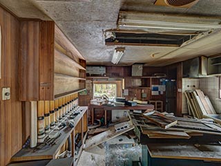 Pneumatic tube system in office of Hotel Saturday Afternoon Princess World