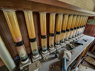 Pneumatic tube system in office of Hotel Saturday Afternoon Princess World