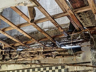 Rotting ceiling in Hotel Saturday Afternoon Princess World