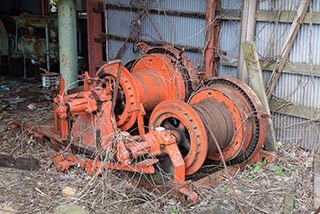Abandoned Hotel Suzukigaike Ropeway Machinery