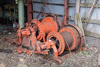 Abandoned Hotel Suzukigaike Ropeway Machinery