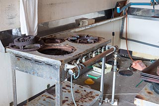 Abandoned Hotel Suzukigaike Kitchen