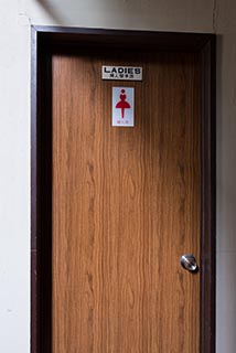 Abandoned Hotel Suzukigaike Toilet Door