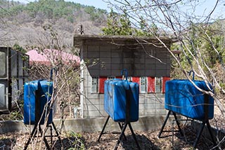 Oil Tanks behind Abandoned Love Hotel Touge