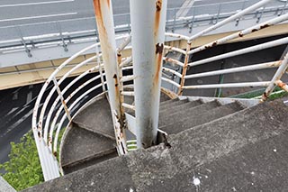 Abandoned Hotel Tropical Fire Stairs