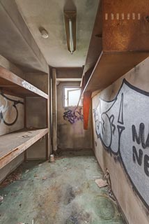 Abandoned Hotel Tropical Linen Closet