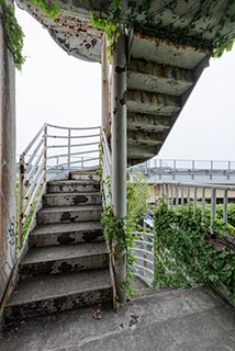 Abandoned Hotel Tropical Fire Stairs