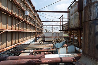 Abandoned Hotel Tropical Rooftop Plumbing