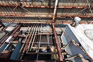 Abandoned Hotel Tropical Rooftop Plumbing