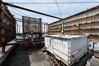 Abandoned Hotel Tropical Machinery on Roof