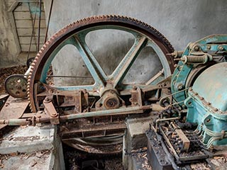 Winding gear for Kawano Ropeway